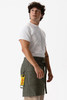 Durable metal D-ring on Utility Half Bistro Apron for towels, tools, or keys