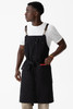 Double-needle stitching on Tactical Bib Apron for strength and refined workwear construction