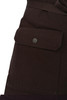 Right hip snap-closure pocket on Tactical Bib Apron for secure storage during service