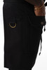 Metal D-ring on Tactical Half Bistro Apron for attaching towels, keys, or work tools