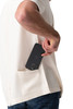 Right side back welt pocket on Men’s Cardiff Chef Coat for discreet storage during service