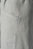 Close-up of hemp and Tencel fabric blend on Huntington Bib Apron Inset Hip Pocket with soft linen-like texture