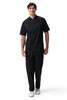 Men’s Springfield Tall Chef Coat in Black with tailored fit and Cool Vent side panels