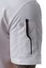 Right sleeve accessory pocket on Somerville Chef Coat for culinary tools