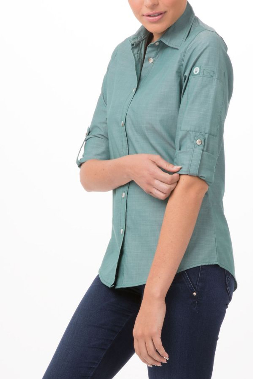 Women's Chambray Dress Shirt