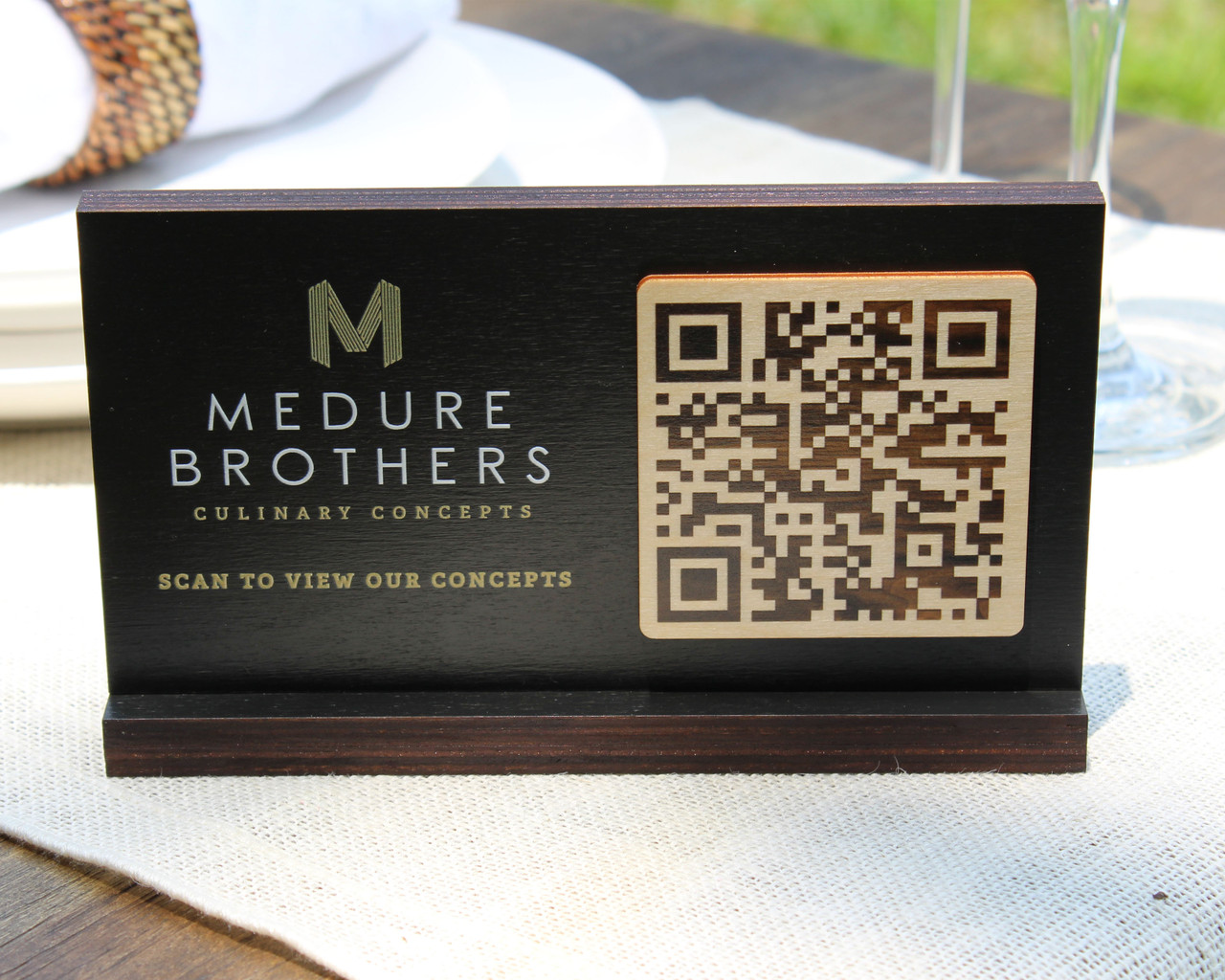 Table Scan Sign QR Scan Tabletop Menu Sign
