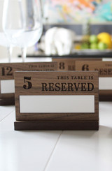 TABLE RESERVED SIGNS