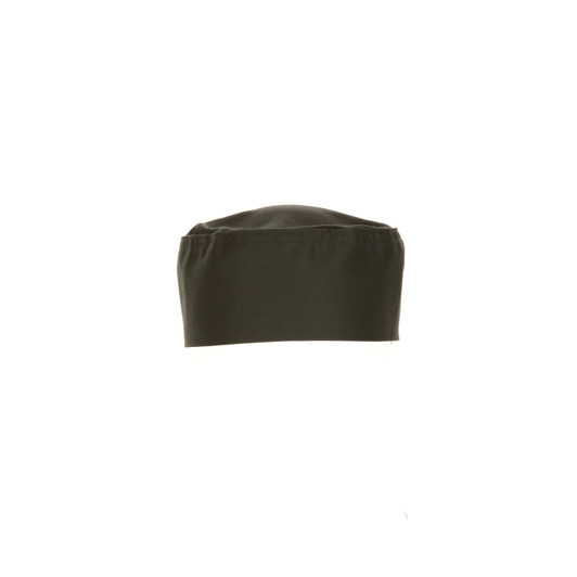Cool Vent Chef Beanie in Black with breathable top and adjustable closure