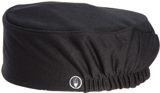 Total Vent black chef beanie with Cool Vent™ fabric