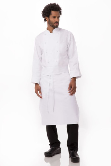 White Tapered Chef Apron