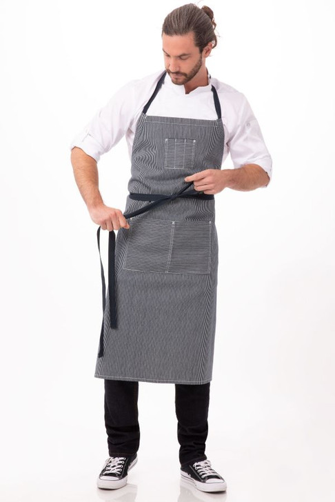 Portland Blue Denim Chef's Bib Apron