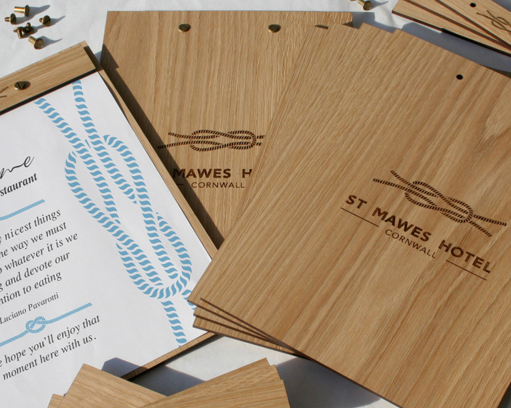 OAK Wood Menu Holder / Menu Board