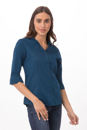 Finesse Women's 3/4-Sleeve Fitted Shirt
