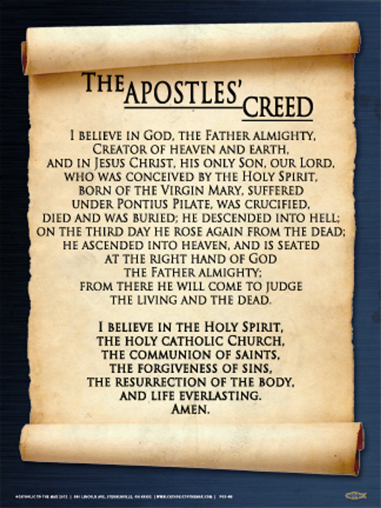 Apostles #39 Creed Poster Nelson Gifts Wholesale