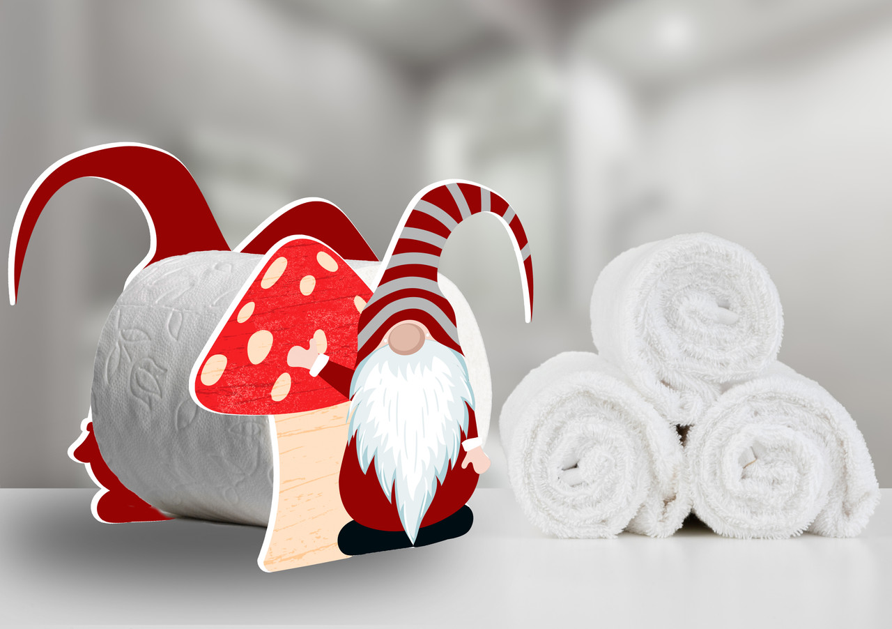 Gnome PVC Toilet Paper Holder Nelson Gifts Wholesale