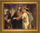 Christ and the Rich Young Ruler Framed Art