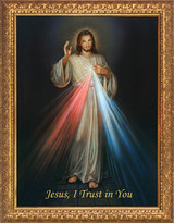 Divine Mercy - Standard Gold Framed Art