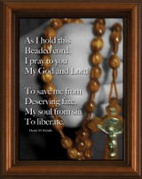 Beads Poem Framed Print