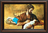 Holy Family - Walnut Framed Art