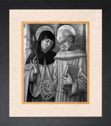 St. Catherine and Bernardino of Siena Framed Art