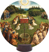 Altar of the Lamb Detail Round Desk Plaque