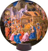 Adoration of the Magi Round Desk Plaque