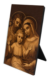 Holy Family (Antique) Vertical Desk Plaque
