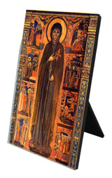 St. Clare by Dossal Vertical Desk Plaque