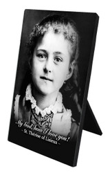 St. Therese (Child) Vertical Desk Plaque