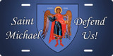St. Michael (blue) License Plate