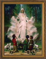 Our Lady of Fatima in Cloud Framed Art