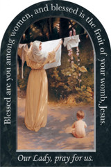 Polish Madonna Prayer Arched Magnet