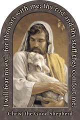 Christ the Good Shepherd Prayer Arched Magnet