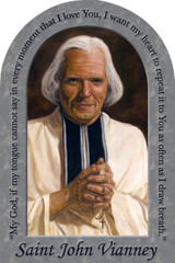 St. John Vianney Prayer Arched Magnet