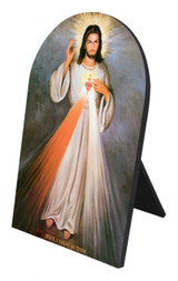 Divine Mercy Full Arched Desk Plaque