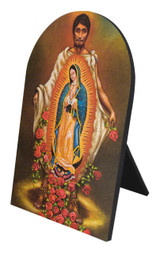 St. Juan Diego Arched Desk Plaque