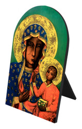 Our Lady of Czestachowa Arched Desk Plaque