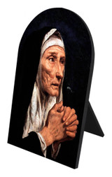 St. Monica Arched Desk Plaque