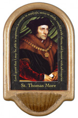 St. Thomas More Prayer Holy Water Font