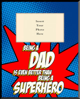 Super-Dad Vertical Picture Frame (Insert Your Photo)