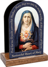 Sorrowful Mother Prayer Table Organizer (Vertical)