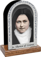 St. Therese of Lisieux Prayer Table Organizer (Vertical)