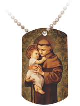 St. Anthony with Jesus Dog Tag