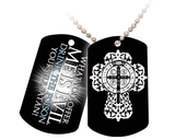 Benedictine Cross Dog Tag