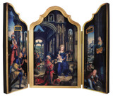 Adoration of the Infant Jesus Triptych Plaque