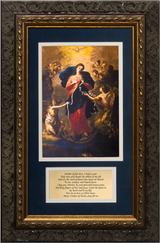 Mary Undoer of Knots with Prayer Framed