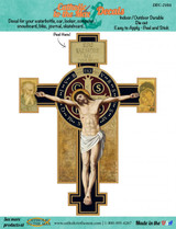 Benedictine Cross Decal