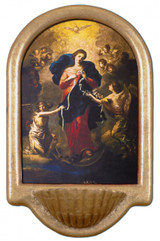 Mary Undoer of Knots Holy Water Font