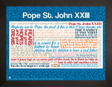 Pope Saint John XXIII Quote Poster