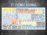 Saint Thomas Aquinas Quote Poster